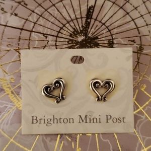 Brighton Mini Post Genoa Heart Earrings